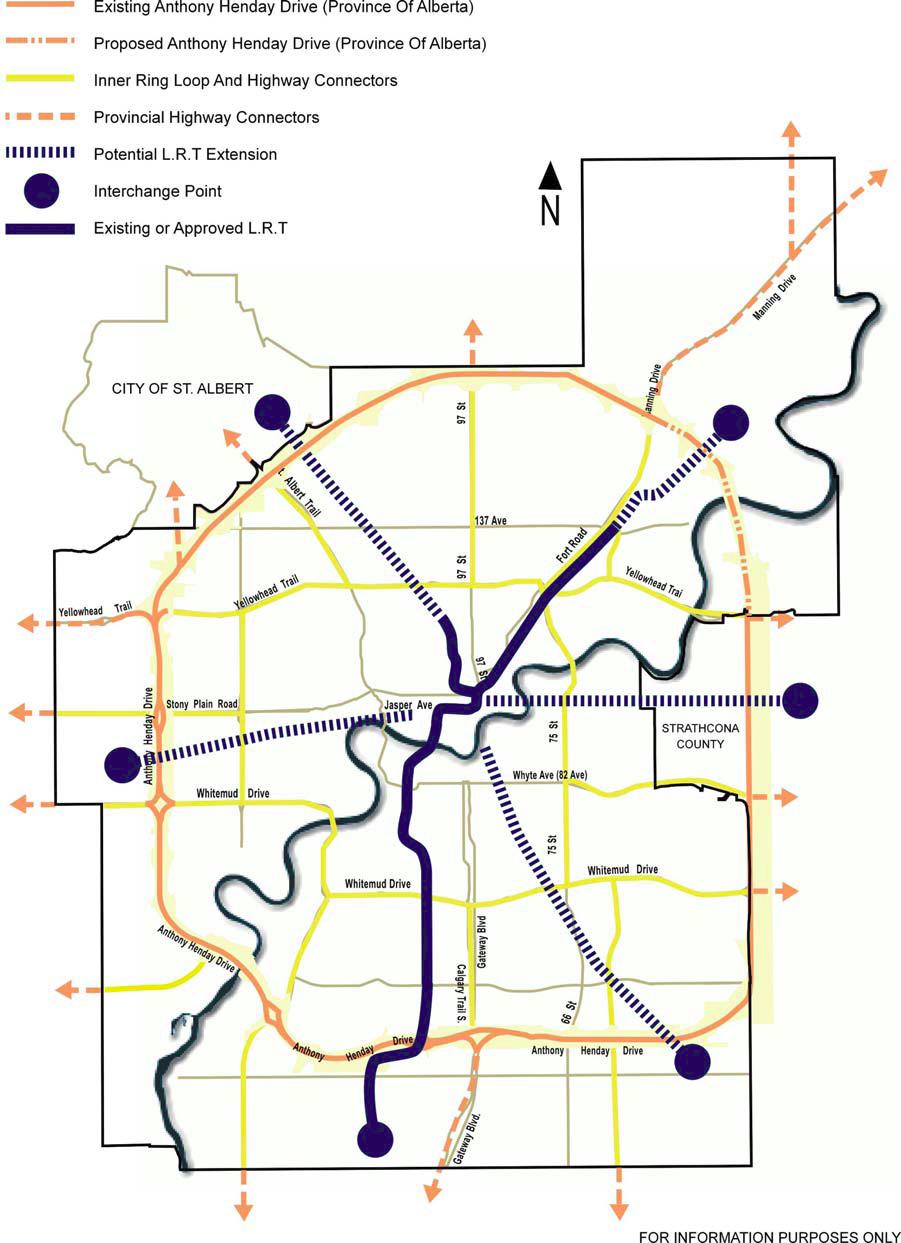 Transit in Edmonton Prior to 2005, Edmonton s LRT System consisted of 12.6 km of track and ten LRT stations. The South LRT project involves an additional 8.2 km of track and four LRT stations.