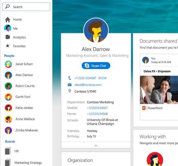 Employee Directory Connect with the right people quickly and easily.