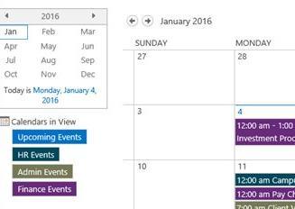 Events Calendar keep everyone up to date and list all your company events in a central location.
