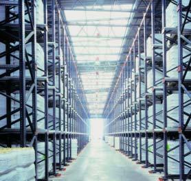 Integral warehouses with a drive-in system Drive-in pallet racking can also be used to build selfsupporting warehouses.