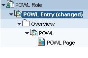 While editing the role itself, double click on workset POWL Entry and set the property Entry