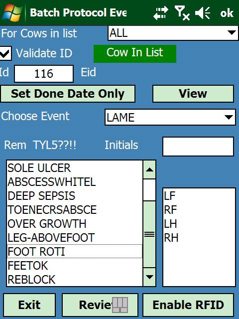 promote easy cowside entry of breedings by the AI technician.