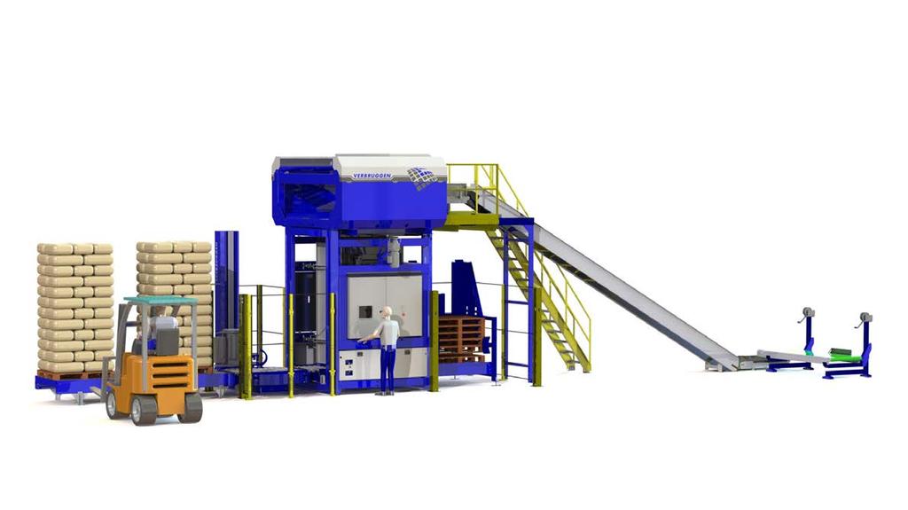 palletizing solutions For medium-sized packing plants Fully automatic and versatile Reduced labor / High return on investment Your palletizing solution Fully automatic palletizing begins with the