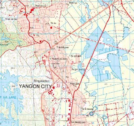 3) Field Verification Survey The Project for the Strategic Urban Development Plan of the Greater Yangon <Summary> This work was conducted to collect the required annotations for the 1:10,000 scale