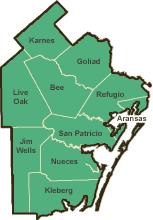 The Corpus Christi District, shown in Figure 1-2, encompasses a 10 county area.