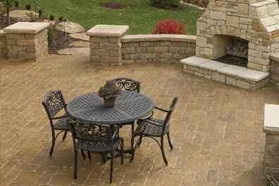 Their rough-hewn lines and chiseled surfaces give a warmth and charm to outdoor spaces