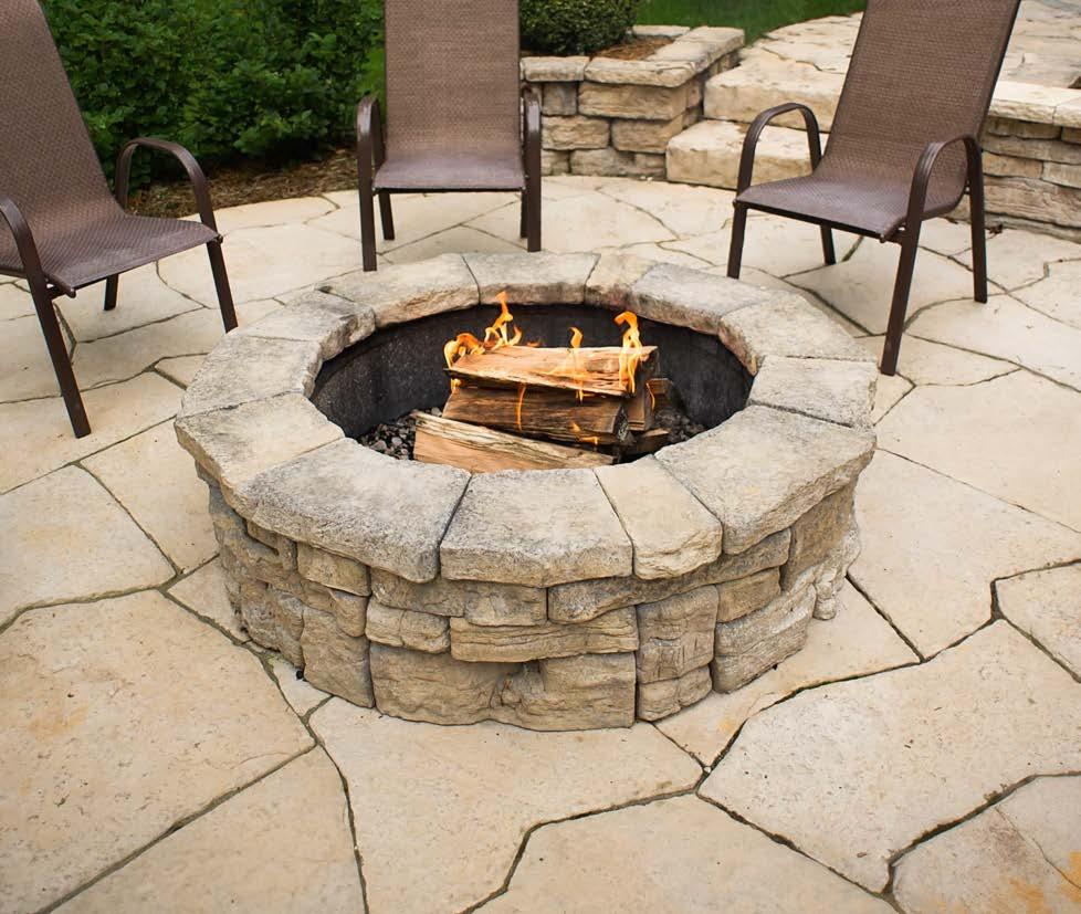 FIREPIT KITS BELVEDERE & DIMENSIONAL FIREPIT What better way to enjoy your outdoor living area than to have family and friends