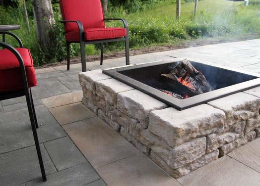 Rosetta Fire Pit Kits have a natural weathered look that will help transform your outdoor space into an inviting, warm retreat.