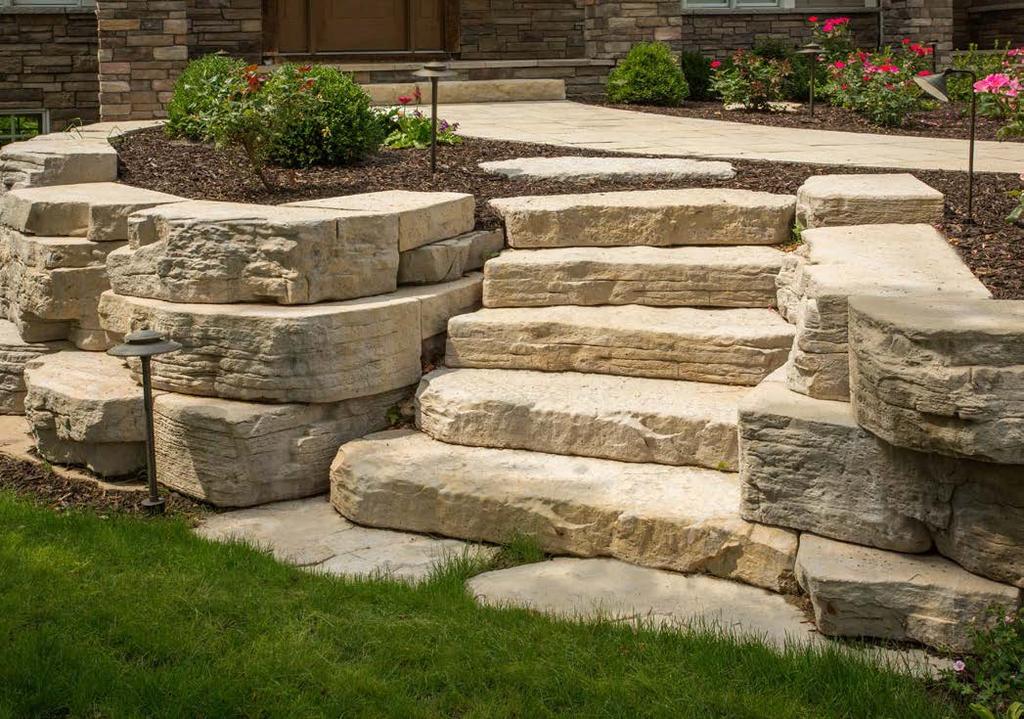 STEPS Our manufactured Rosetta Steps come in 3 distinct profile types; 4 foot