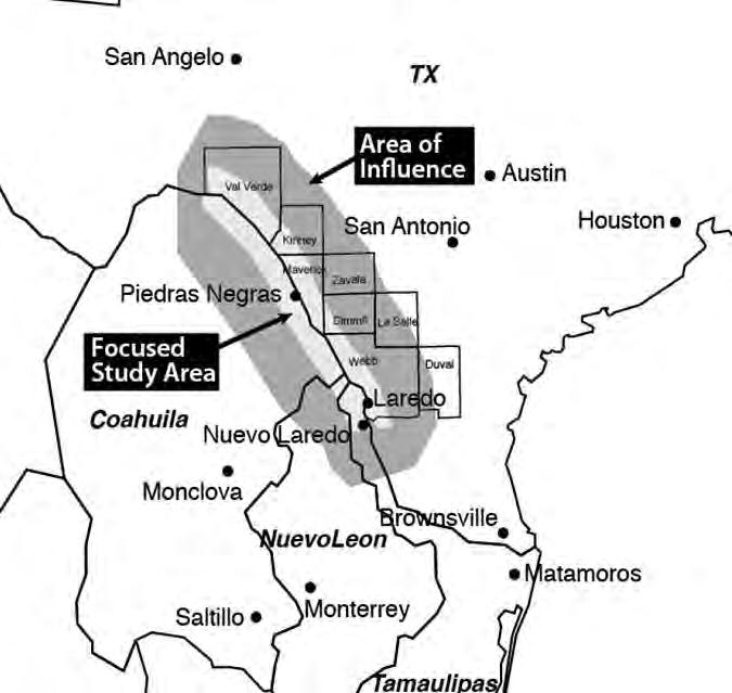 54 Figure 64: Laredo District Coahuila/Nuevo León/Tamaulipas Border Master Plan Focused St