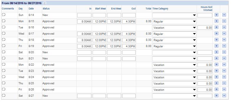 You have the ability to upload attachments related to your time-off to your timesheet. In the lower right section of your timesheet, click on Documents.