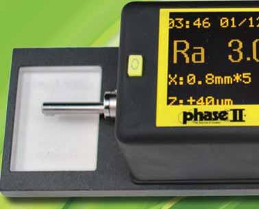 54 Surface Roughness Gauge ew! Technical Specifications: Measures flat, Inside and Outside Diameters Measures grooves and recessions: wider than 0.