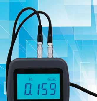 58 Ultrasonic Thickness Gauge with Scan Feature THE MOST POPULAR MODEL! Display type 4-digit LCD w/back Light Minimum display unit 0.001 /0.01mm (selectable) Measuring Range 0.040 12.