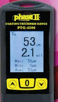 Coating Thickness Gauge 69 Main Technical Data: Measuring range: 0-1000μm or 0-40mils Resolution: 0.1μm/0.