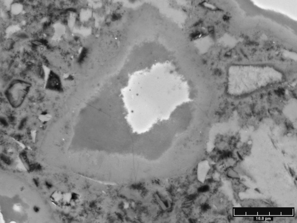 C-S-H formed at 90 C Brighter = more dense; less microporosity C-S-H formed at