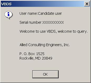 Figure 1.2.9 Message box for a licensed user 3.