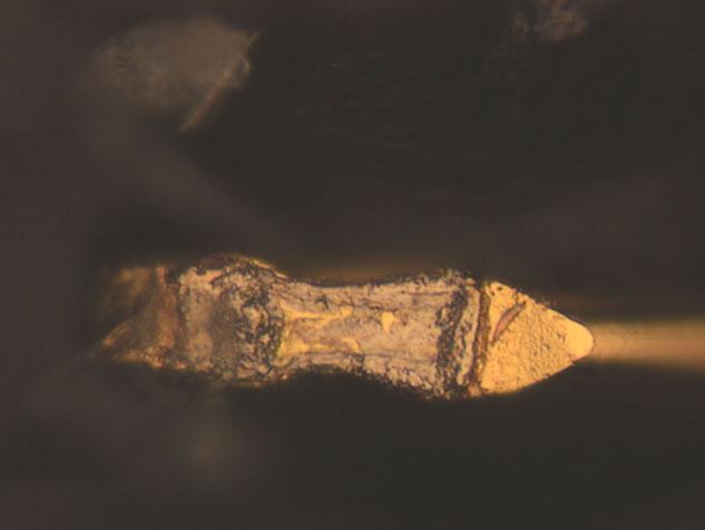 silicon and copper. Minimal intermetallic thickness was observed following wire bonding.
