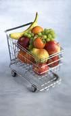 What is in the shopping 80.6% bought fresh fruit in the last week trolley? 11.8% bought tinned baby food 26.