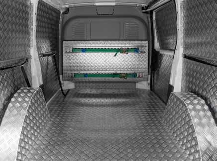 ACCESSORY PROTECTION Wheel arch cover Made in aluminium chequer plate it protects the wheel arch.