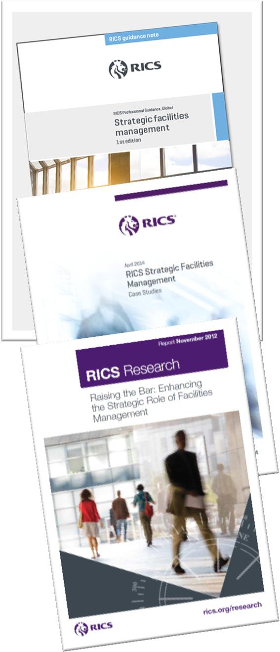 Professionalising FM RICS is the professional home for leaders in FM We are raising standards in the FM sector through knowledge, research, training and qualifications Our Strategic FM Guidance is