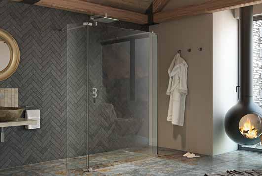 Walk through arrangement comprises of the following + + 1 x Glass Panel + + 2 x Front Panel Fixing Kits Perfect for use with a shower tray or