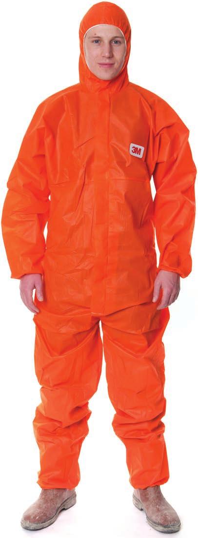 freedom of movement Low-linting Available in white, blue, red and orange 3M Protective Coverall 4515 Type 5/6 Colour: White, blue and orange Sizes: M-3XL Fabric material The material used in the 3M
