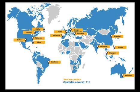 HCM Cloud with ADP Global Payroll Global View Countries Maintains 15 service centers globally that provide localized payroll service in 111 countries to date.