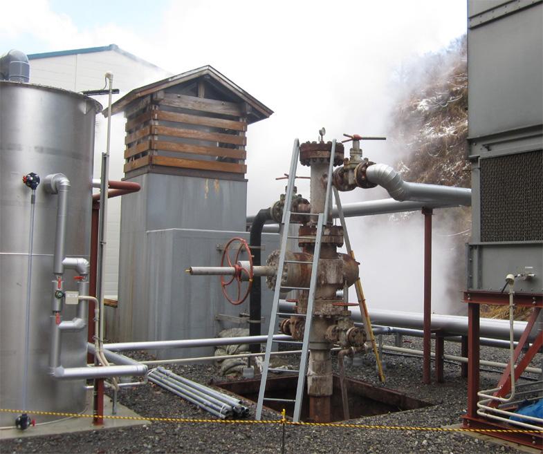Firstly, we use the 120 L/min waste hot spring fluid for about 20 kw power generation.