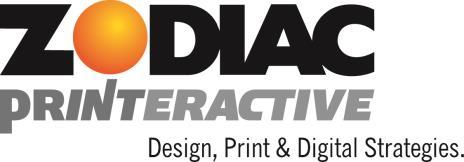 Zodiac Printing Corp was officially rebranded as Zodiac Printeractive on November 1, 2013 with the release of its new logo, Website, and marketing collateral.