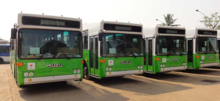 public bus procurement with the assistance by JICA.
