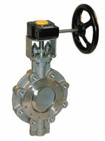 PTFE-lined butterfly valve for Shut-off and