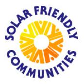 Overview Solar Friendly Communities encourages the expansion of solar energy by making it easier for citizens to go solar.