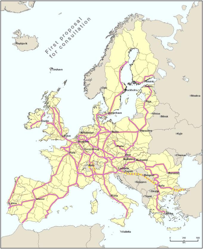 relating to rail network for competitive freight > ERFA Main features of EU with ERNCF: Min 1 rail freight corridor / Member State Single technical standards (lauding gauge, train lengths, axle load,