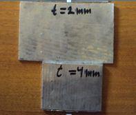 A b c Fig.(1 ) a. Lead sheet b. Aluminum sheet c.