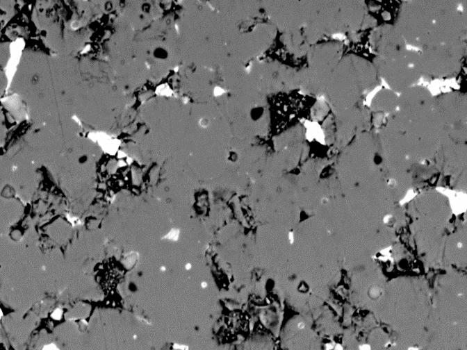 Backscattered electron images of HDDR samples processed with recombination times of A) 10 minute fast, B) 15 minute fast,