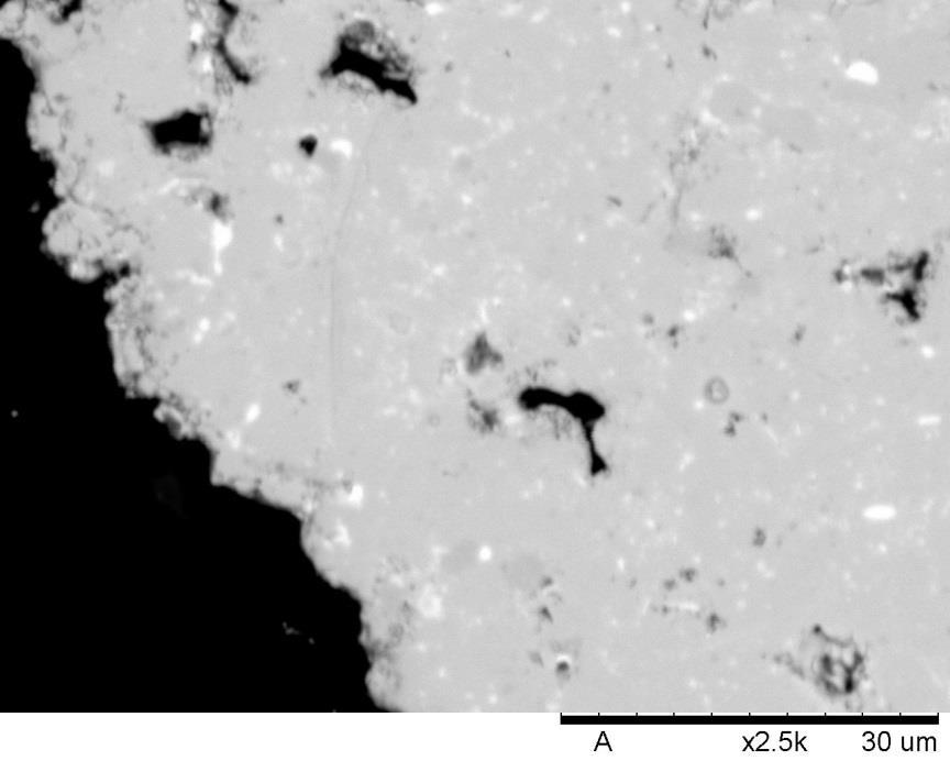 Chapter 10 Mixed Input Feeds Figure 10.18. Backscattered SEM micrograph of HDDR treated sample of composition C.