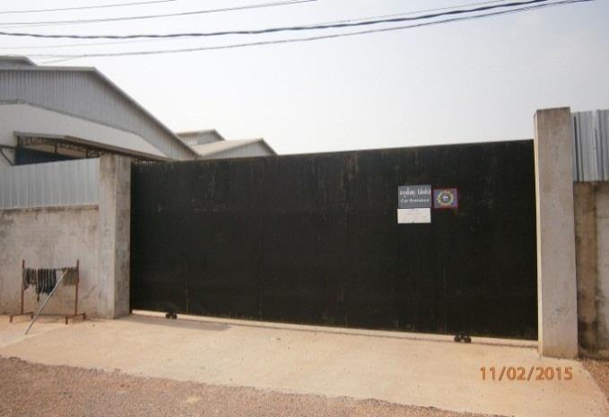 storage facility with two metal gates and surveillance equipments. EDL will keep the unused PCB transformers at this facility until the alternative measures from UNIDO study are recommended.