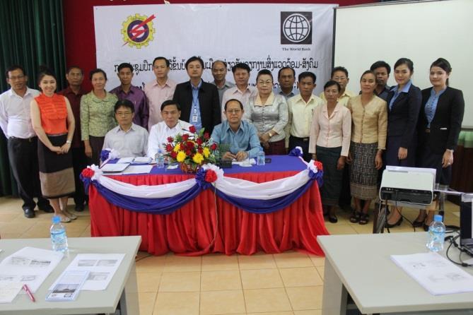 Meeting, organized in Xaythany District, Vientiane Capital, 6 March 2015 World Bank Representatives in the