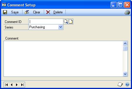 PART 1 SETUP AND CARDS 6. Choose OK to return to the Purchase Order Processing Setup window. Your changes are saved when you choose OK in the Purchase Order Processing Setup window.