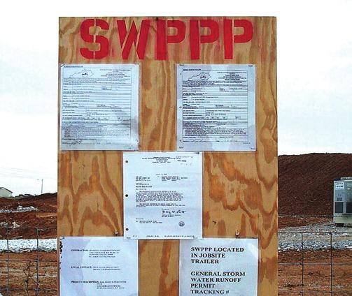 A Storm Water Pollution Prevention Plan (SWPPP), which describes the erosion and sediment control BMPs that will or are being used at the site, is required for construction sites that will disturb 1