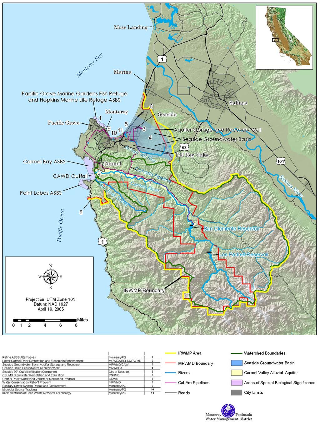 Monterey Peninsula, Carmel Bay, and South Monterey Bay Question 1 Integrated Regional Water Management Regional Acceptance