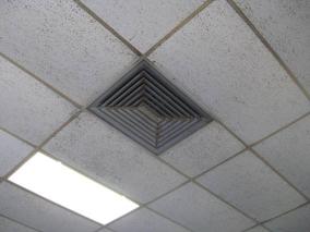 There are open expansion joints visible in the hall that are not smoke tight as is required by code.