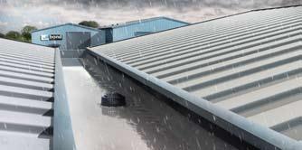 fixed terminations - the main cause of roof failures with traditional materials.