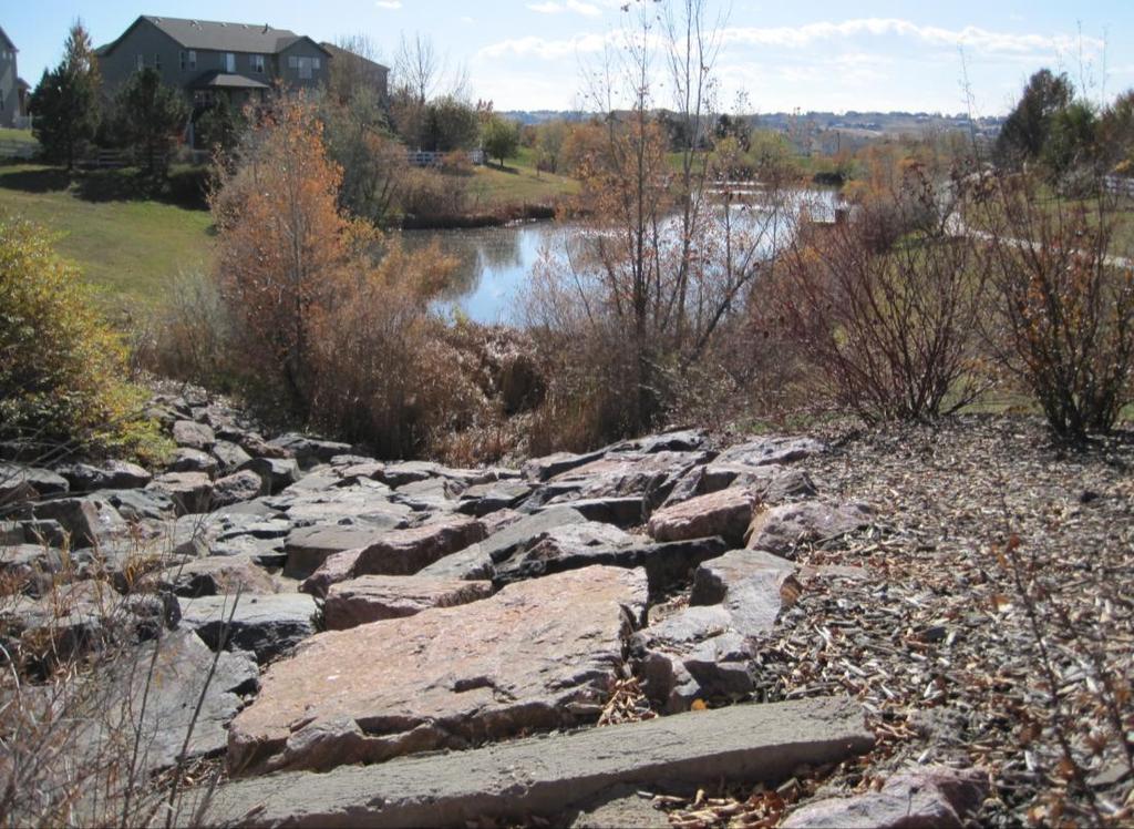 SECTION 4 Technical Memorandum: Repair Pond Recirculation Feature The pond design included a water recirculation system to create a waterfall feature down the grouted boulder drop structure at the