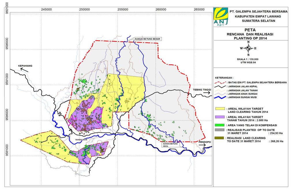 Figure.2 PT. GSB Development and Planting Map PT.