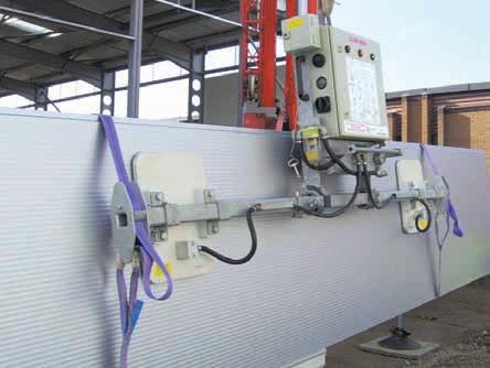4 LIFTING PANELS USING VACUUM EQUIPMENT Panel installation time can often be reduced by using vacuum lifting equipment.