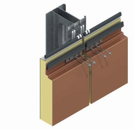 the system P1 Panel clip and fastener as required P2 Continuous vertical butyl sealant P1 Please Note :