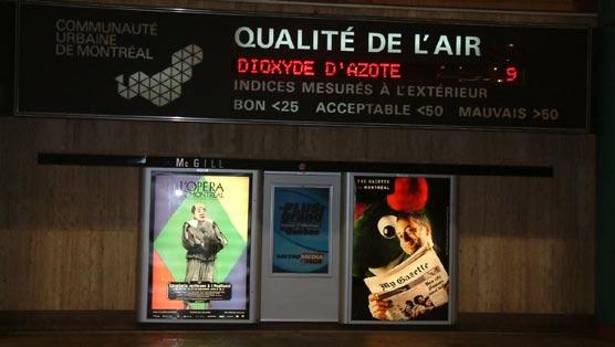 Fig. 10.14 and 10.15 Public service announcements such as air-quality information posted in the Montreal subway and a fostercare message in the UK do much to serve public awareness.