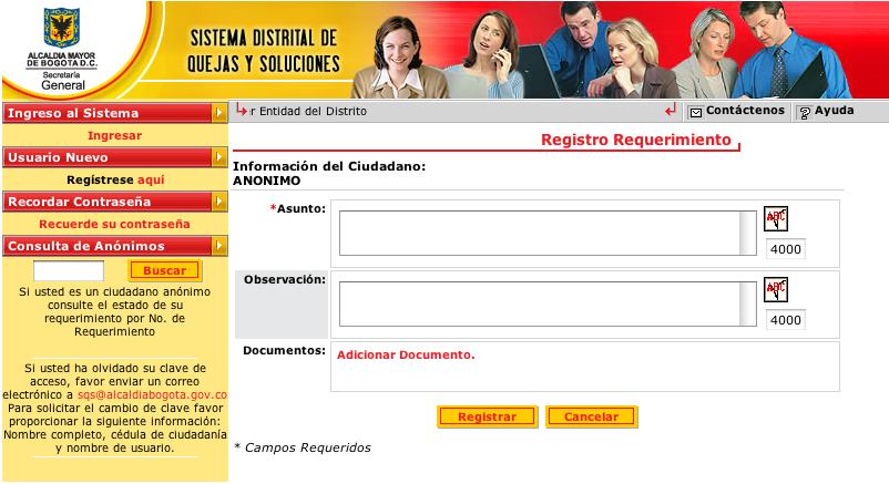 Fig. 10.18 The feedback form provided on the TransMilenio web site. customer interactions.