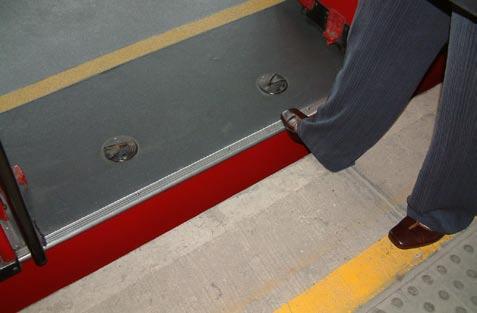 Depending upon the width of the gap, passengers will tend to look down and hesitate slightly.